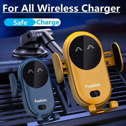 Auto Clamping Magnetic Smart Induction Wireless Charger Stand