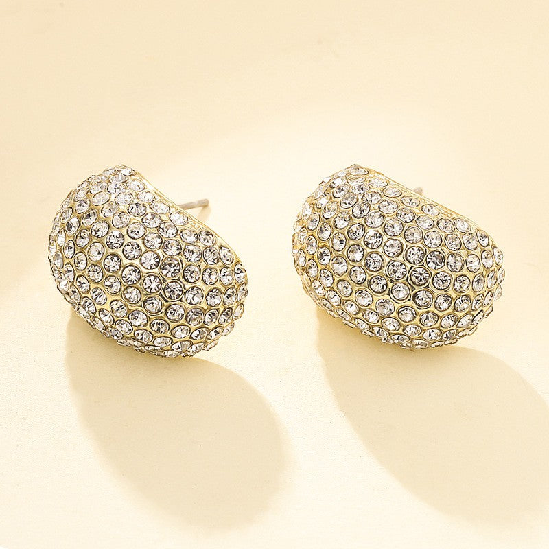 Super Sparkling Diamond Droplet Shaped Ear Buckle