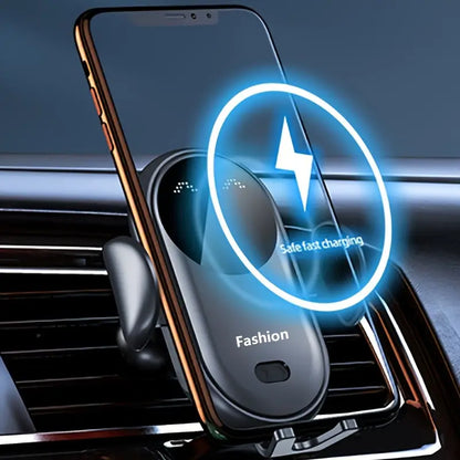 Auto Clamping Magnetic Smart Induction Wireless Charger Stand