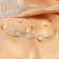 Chain Hollowed Heart Shape Bracelet Elegant
