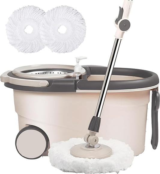 360°Magic Spin Mop and Bucket Set (2 Extra Mop Heads)