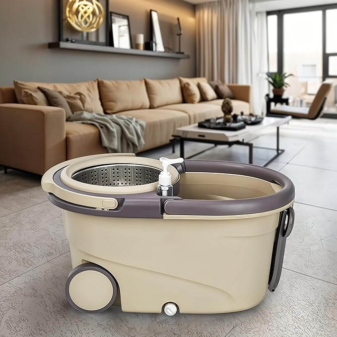 360°Magic Spin Mop and Bucket Set (2 Extra Mop Heads)