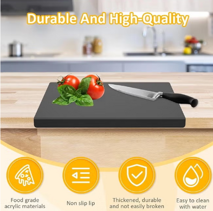 Antibacterial Acrylic Cutting Board with Counter Lip