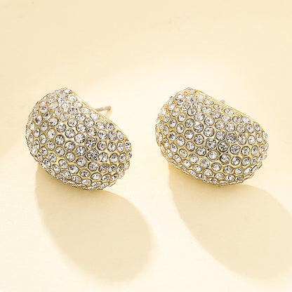 Super Sparkling Diamond Droplet Shaped Ear Buckle