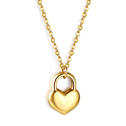 Love Lock Heart Pendant