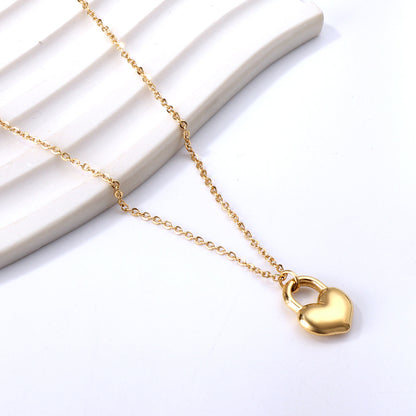 Love Lock Heart Pendant