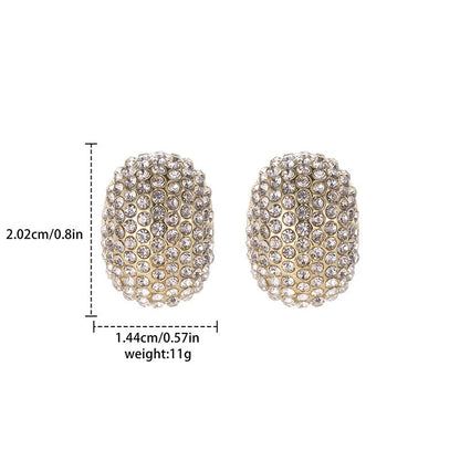 Super Sparkling Diamond Droplet Shaped Ear Buckle