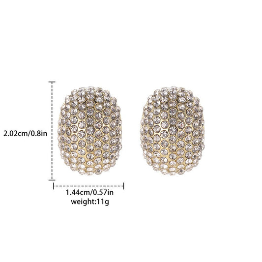 Super Sparkling Diamond Droplet Shaped Ear Buckle
