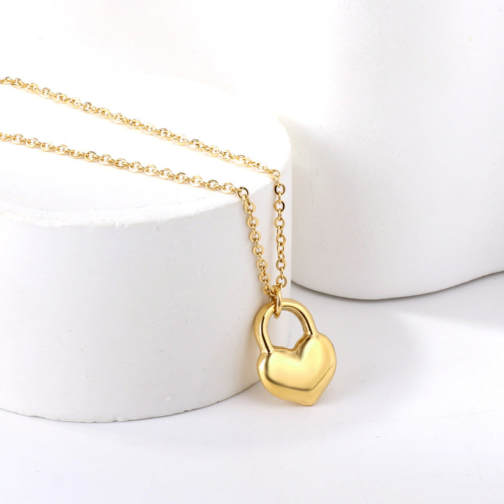 Love Lock Heart Pendant