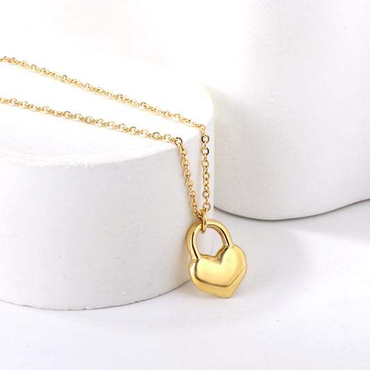Love Lock Heart Pendant