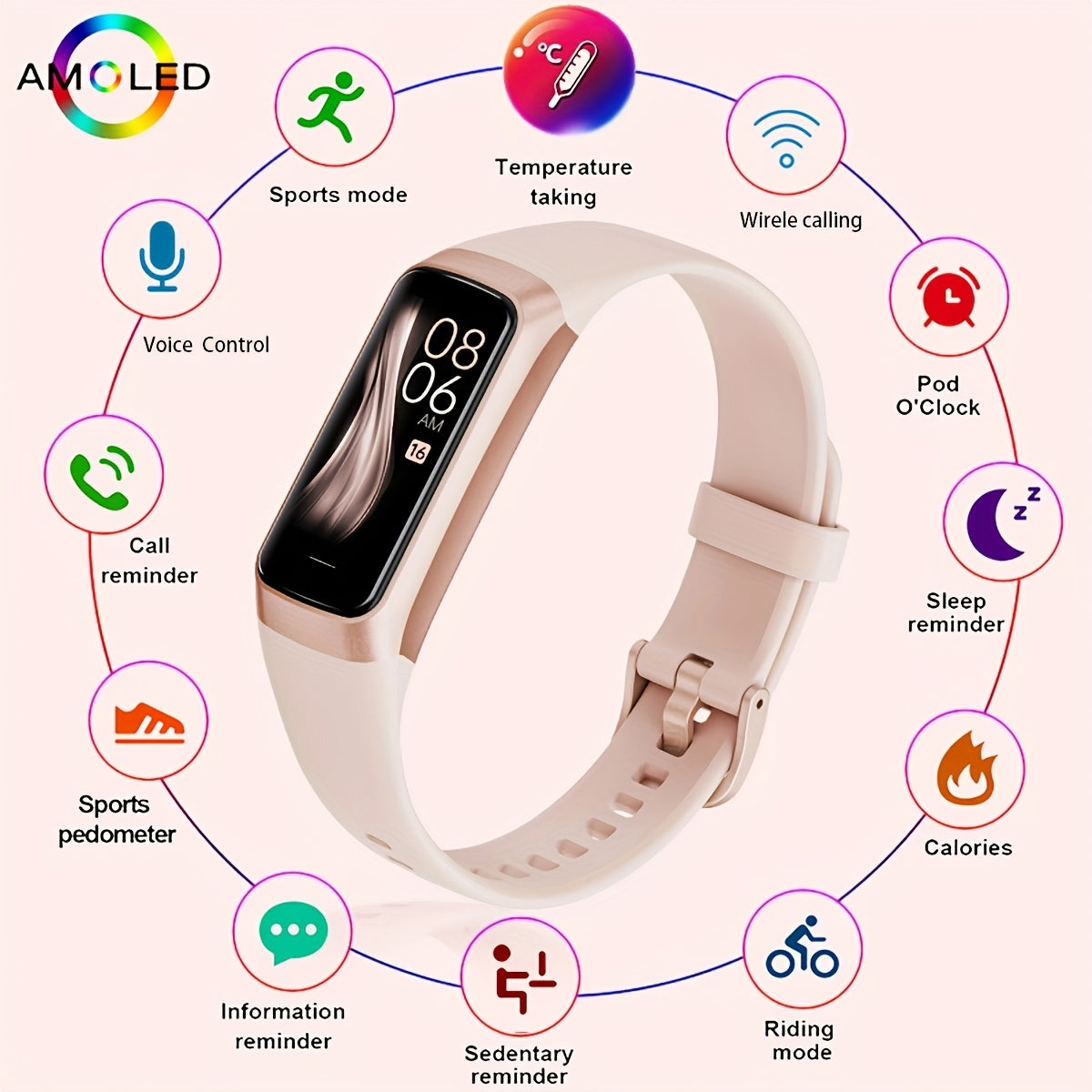 The LIGE WomenS New Fashion Smart Watch Features Various Sports Modes a Sedentary Reminder Photo Control a Stopwatch an Alarm Clock Message Notifications Calorie Tracking And a Customizable Dial Making It an Excellent Gift Option