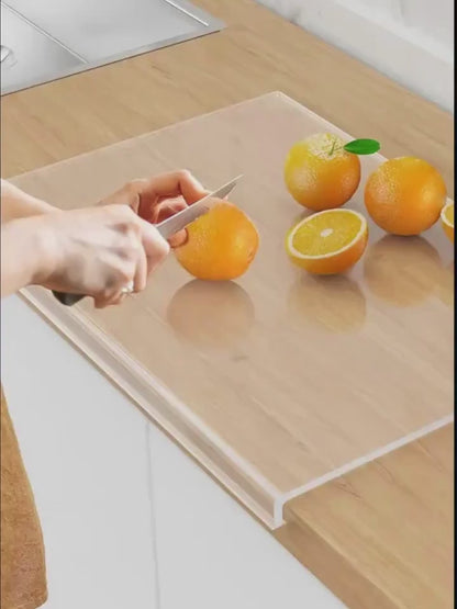 Antibacterial Acrylic Cutting Board with Counter Lip