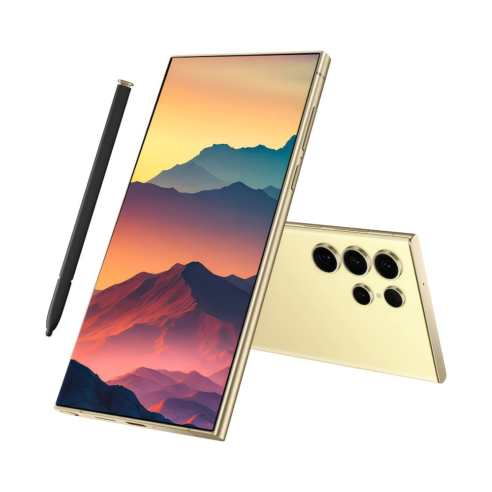 2025 New Unlocked Cell Phone  Android Smartphone 78MP108MP Camera Dual SIM Cards Facial Recognition GPS TypeC Charging Headphones Includes Case  Screen Protector Perfect Gift Tech Gadget  Modern Phone  Metallic Body