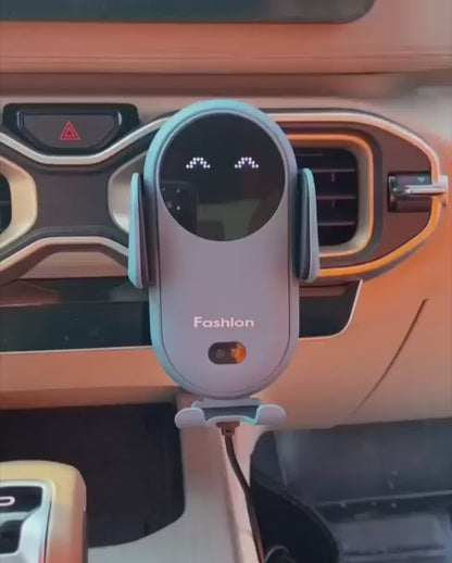 Auto Clamping Magnetic Smart Induction Wireless Charger Stand